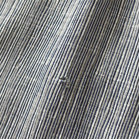 AG Audryn beautiful linen blend blue stripe tunic - Picture 10 of 15